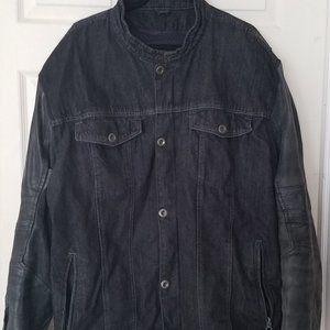SPEED AND STRENGTH BAND OF BROTHER DENIM AND LEATHER MOTORCYCLE/BIKER JACKET